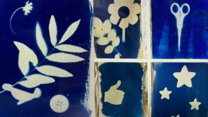 Sjors Creatief: Zonlicht vangen (cyanotype) - Made